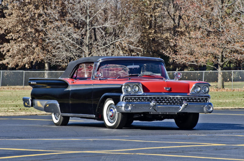 1959 Convertible Raven Black/Torch Red